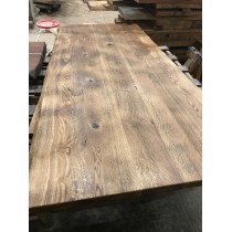 "Eiche, Leimholzplatte, geflammt und geölt, Waschtischplatte, Tischplatte, Baumkante 180x85-90x4,5cm  "Eiche, Leimholzplatte, geflammt und geölt, Waschtischplatte, Tischplatte, Baumkante 180x85-90x4,5cm